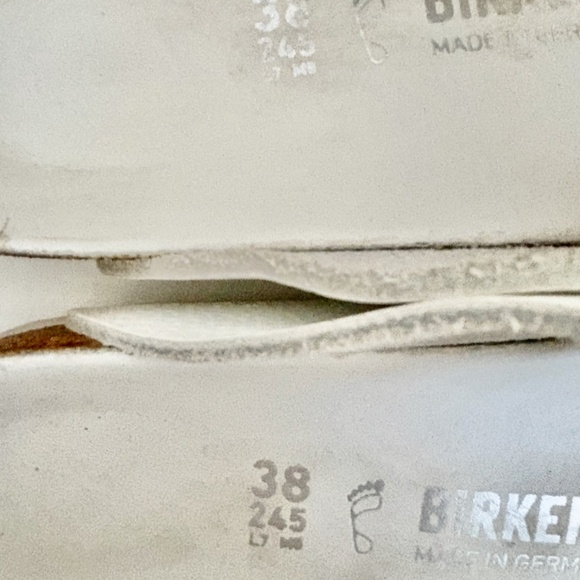 Birkenstock unisex Gizeh big buckle white sandals EU 38 / US W7 M5 - Picture 8 of 9